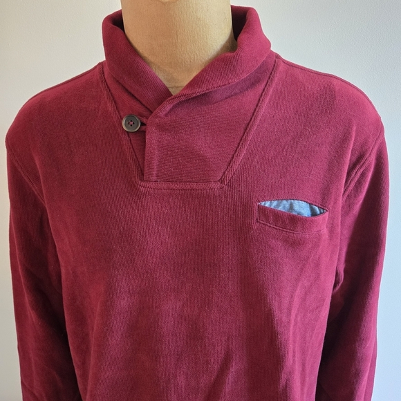 Tommy Hilfiger Raspberry Red Collar Sweater - Picture 3 of 13